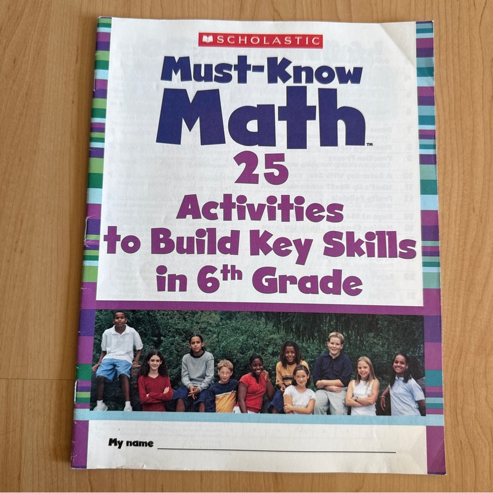 NEW Scholastic Must-Know Math: 25 Activities to Build Key Skills in 6th Grade